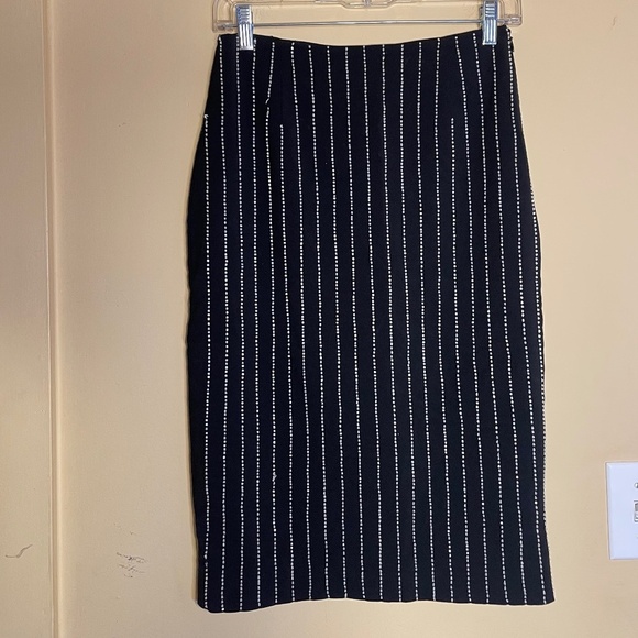 Moschino Dresses & Skirts - Moschino Black and White Striped Pencil Skirt